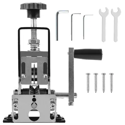 Manual Wire Stripping Machine,  Semi-Automatic Wire Stripper with Hand Crank and Additional Electric Drill Interface,Sideline...