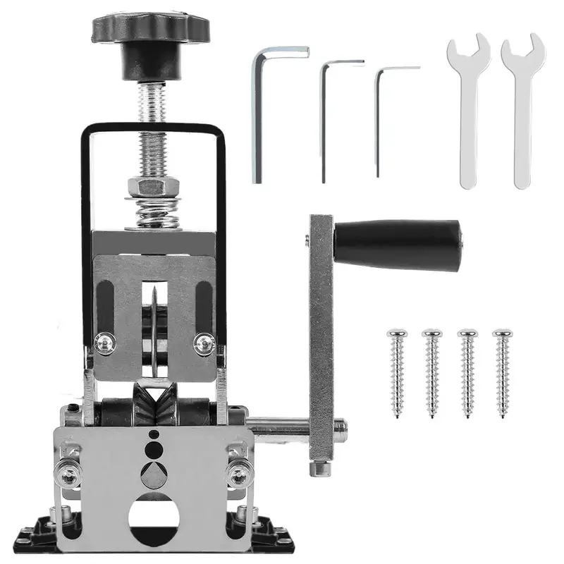 Manual Wire Stripping Machine,  Semi-Automatic Wire Stripper with Hand Crank and Additional Electric Drill Interface,Sideline...