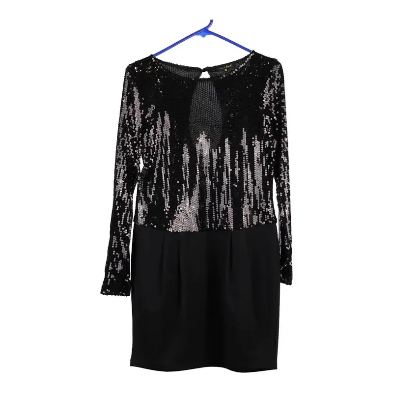 Club Of Jcl Midi Sequin Dress - Medium Black Polyester