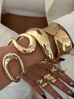 Women's Elegant Minimalist Cuff Bangles Bracelets, Stackable Bracelets, Trendy All-match & Exquisite Bangles Bracelets, Chic ...