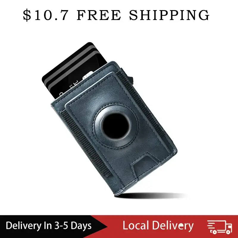 Wallet for Mens Smart Wallet Leather Card Holder Smart,Slim,Minimalist Wallet, Wallet 9-14 Card Capacity | ID Window | Cash S...