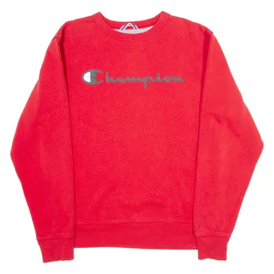 CHAMPION Authentic Athletic Wear Womens Sweatshirt Red S