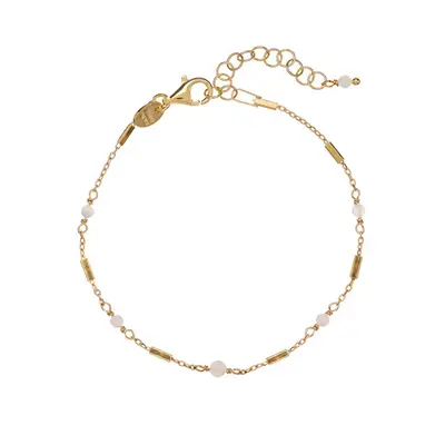 Alisia Gold Plated Bracelet with Mother of Pearl AL3246-Gold-Mother of Pearl