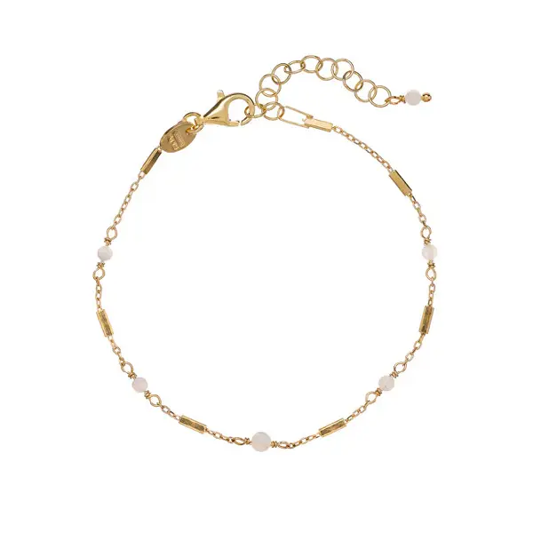 Alisia Gold Plated Bracelet with Mother of Pearl AL3246-Gold-Mother of Pearl