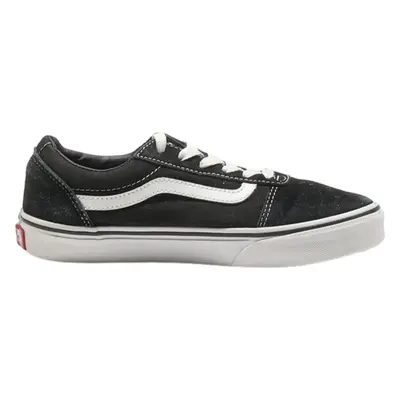 VANS Low Top Trainers Black Canvas Boys UK 3