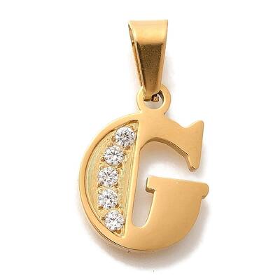 Ion Plating(IP) 304 Stainless Steel Rhinestone Pendants