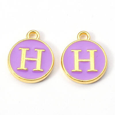 Golden Plated Alloy Enamel Charms