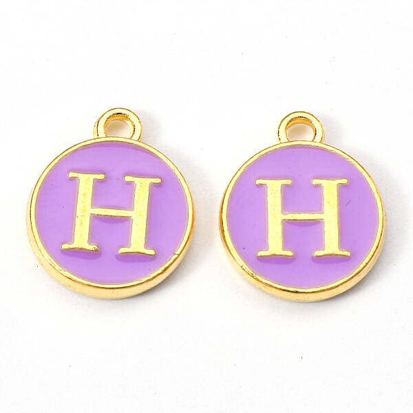 Golden Plated Alloy Enamel Charms