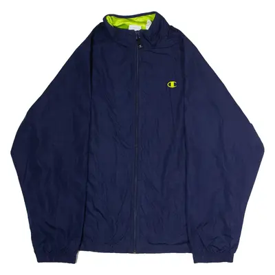 CHAMPION Mens Rain Jacket Blue L
