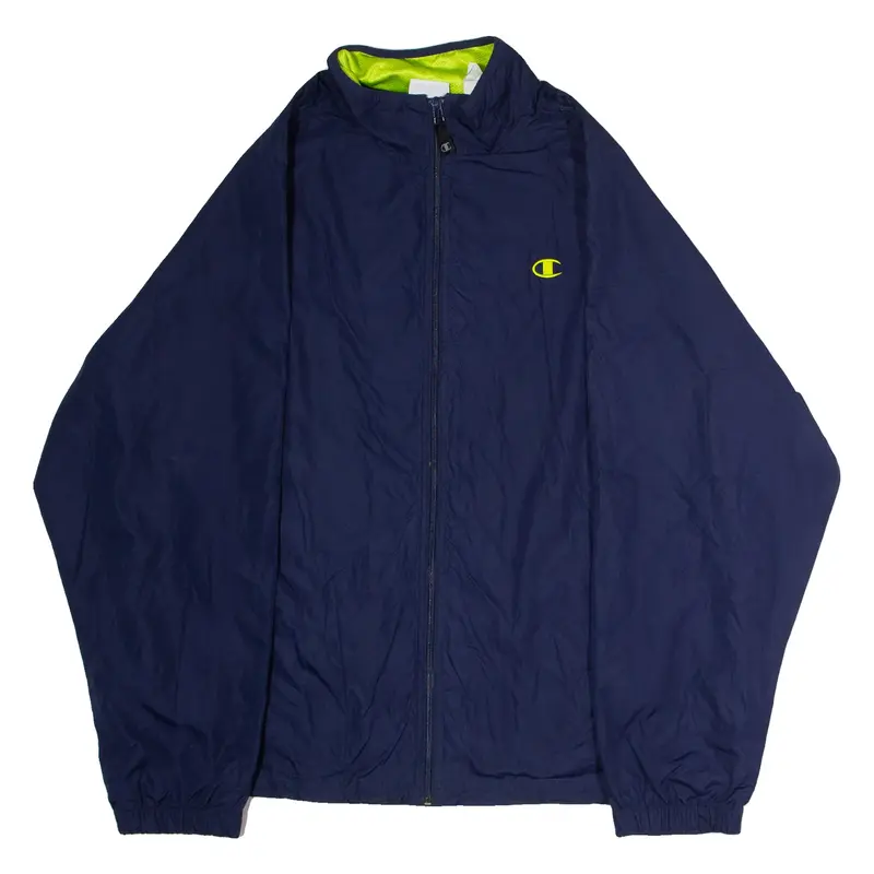 CHAMPION Mens Rain Jacket Blue L