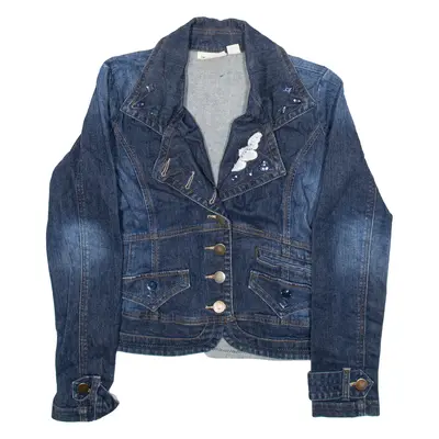 DKNY Womens Denim Jacket Blue M