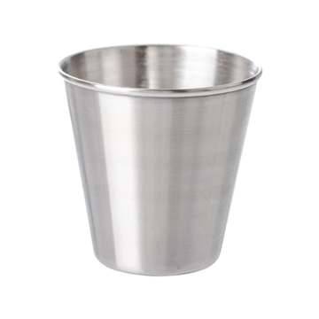 100 Promotional 2 oz Stainless Steel Shot Glass Cup - Stackable