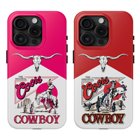 Cowboy Matching Phone Case For iPhone 16, 15, 14, 13, 12, 11, Plus, Pro, Pro Max, Mini, X, XR, XS, 8, Western Cover, Coors Ba...