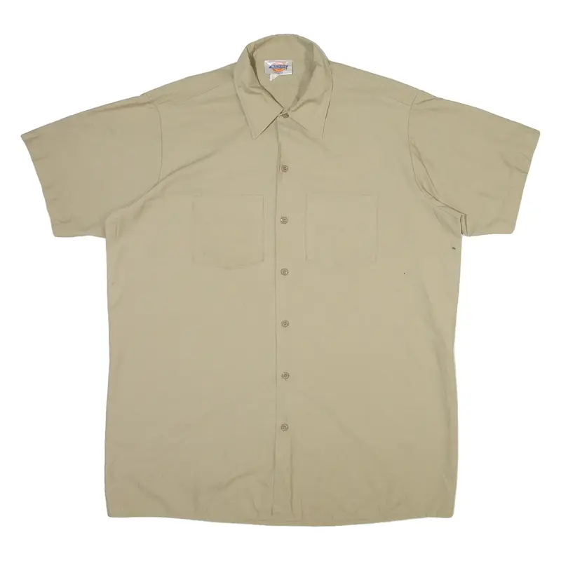 DICKIES Mens Plain Shirt Brown XL