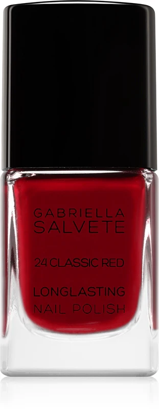 Gabriella Salvete Long Lasting Nail Polish With Intense Shine Color 24 Classic Red 11 Ml