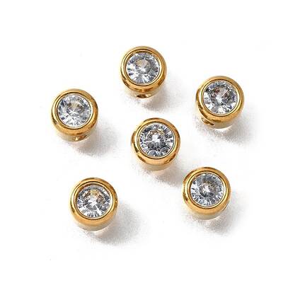 201 Stainless Steel Rhinestone Beads