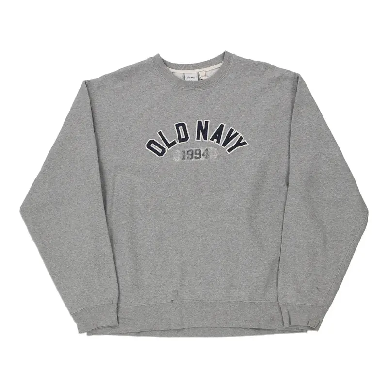 Old Navy Sweatshirt - XL Grey Cotton