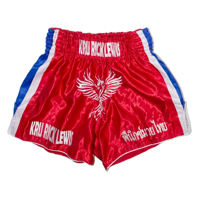 KRU RICK LEWIS Mens Sports Shorts Red Relaxed L W28