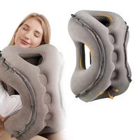 Inflatable Travel Pillow, 1 Count Portable Sleeping U-shaped Neck Pillow, Multifunction Neck for Travel Office Airplane and H...