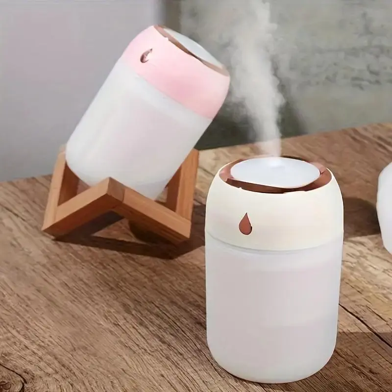 Quiet USB Powered Humidifier and Essential Oil Diffuser with Large Mist and Colorful Ambient Lighting, Perfect for Fresh Air ...