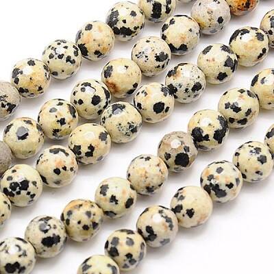 Natural Dalmation Jasper Beads Strands