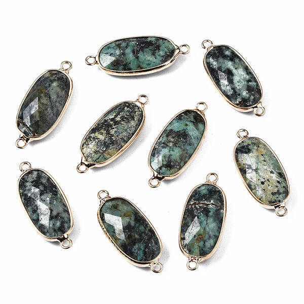 Natural African Turquoise(Jasper) Link Connectors