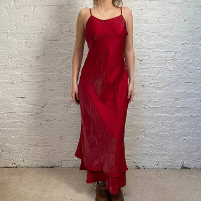 Yessica Maxi Dress - Small Red Polyester