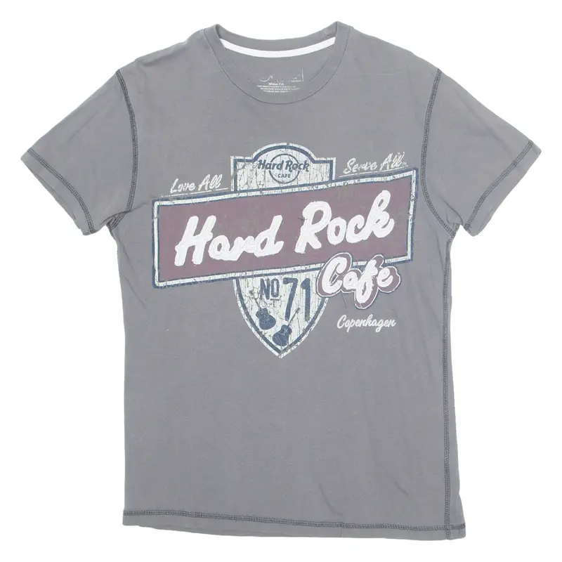 HARD ROCK CAFE Mens T-Shirt Grey S