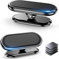 【2-Pack】 Magnetic Phone Holder for Car  [ Super Strong Magnet ] 4 Metal Plate Carmount 2.0 Mount 360° Rotation Universal...