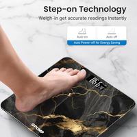 Opump Scale for Body Weight, Black Marble Digital Bathroom Scale,Weight Scale with LED Display Accurate to 0.1lb 400 lbs/180k...