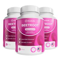3 Pack Rosabella Organic Beet Root Capsules -1300mg Beetroot Powder for Natural Energy & Endurance Support, Non-GMO,Lab-Teste...