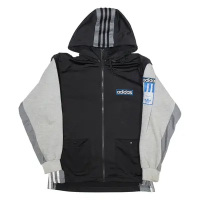 ADIDAS Mens Track Jacket Grey Hooded S