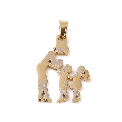 Mother's Day Ion Plating(IP) 304 Stainless Steel Pendants