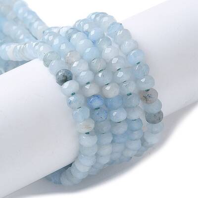 Dyed Natural Malaysia Jade Rondelle Beads Strands