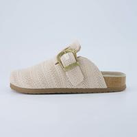 Cushionaire Women's Dumbo Knit Clog - Cushioned Genuine Suede Insoles, Soft Stretch Knit Upper