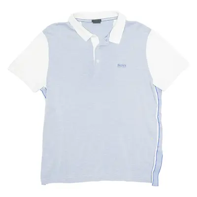 BOSS HUGO BOSS Mens Polo Shirt White L