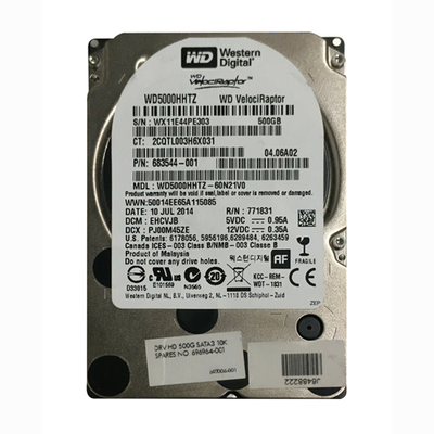 683544-001 HP 500GB 10000RPM SATA 6Gb/s 64MB Cache (512e) LFF 3.5-inch Hard Drive