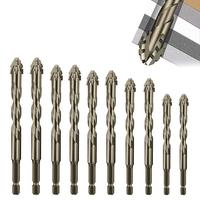Tungsten Carbide Drill Bit Set, Hex Shank Drill Bit Set, Positioning Accurate Hex Shank Drill Bit Set for Tile, Cast Iron, Co...