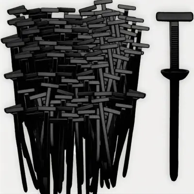 Nylon Cable Tie Clips, Universal Nylon Zip Tie Holder for Automotive Use, Compact Multi-functional Durable Fasteners for Home...