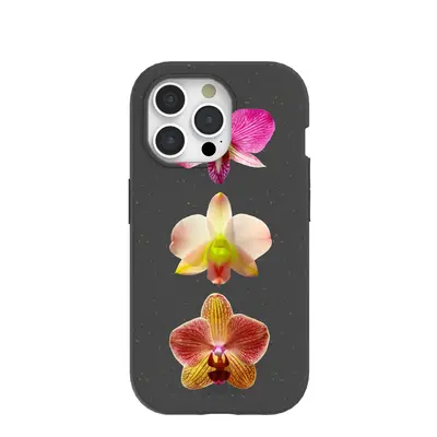 Black Orchids iPhone 15 Pro Case