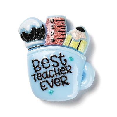 Teacher's Day Theme Opaque Resin Cabochons