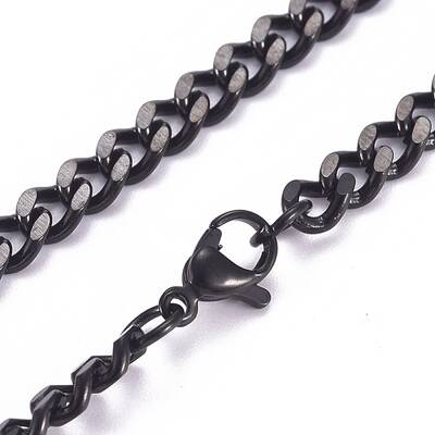 Men's 304 Stainless Steel Cuban Link Chain Necklaces
