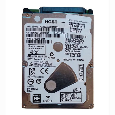 778189-001 HP 500GB 7200RPM SATA 6Gb/s 16MB Cache 2.5-inch Hard Drive