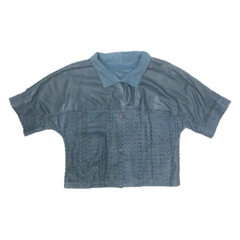 Womens Shirt Blue Collared S