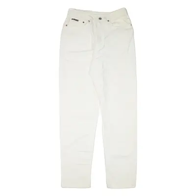 CALVIN KLEIN JEANS Womens Jeans Cream Regular Mom W28 L31