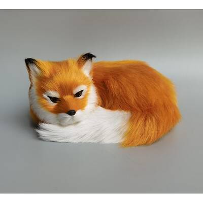 Faux Fur Simulation Fox Ornaments