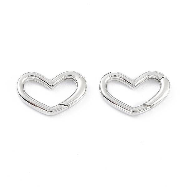 Anti-Tarnish Rhodium Plated 925 Sterling Silver Spring Gate Rings