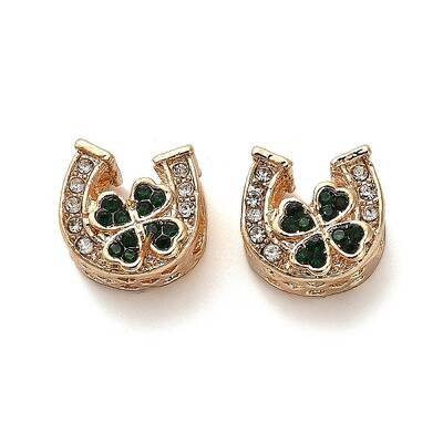 Alloy Rhinestone European Beads
