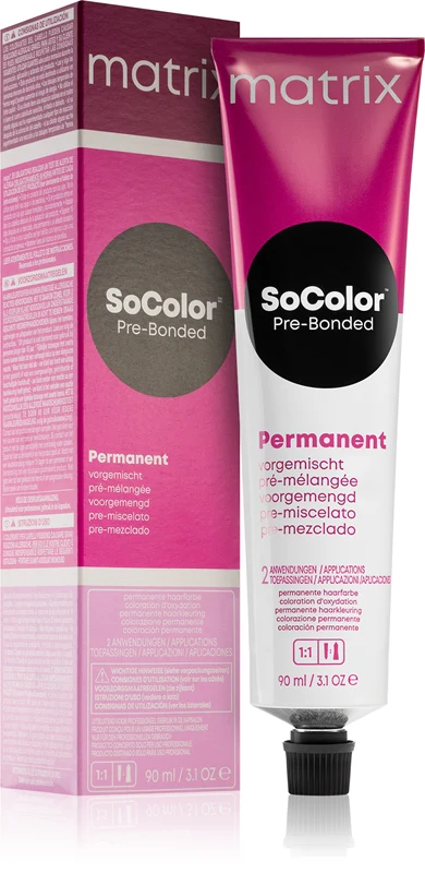 Matrix SoColor Pre-Bonded Blended Permanent Hair Dye Color 8P Licht Blond Pearl 90 ml