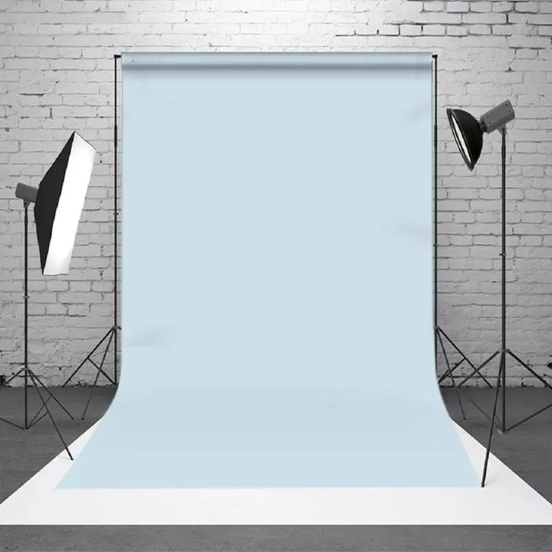 Light Blue Solid Color Portrait Photo Booth Backdrop - Aperturee